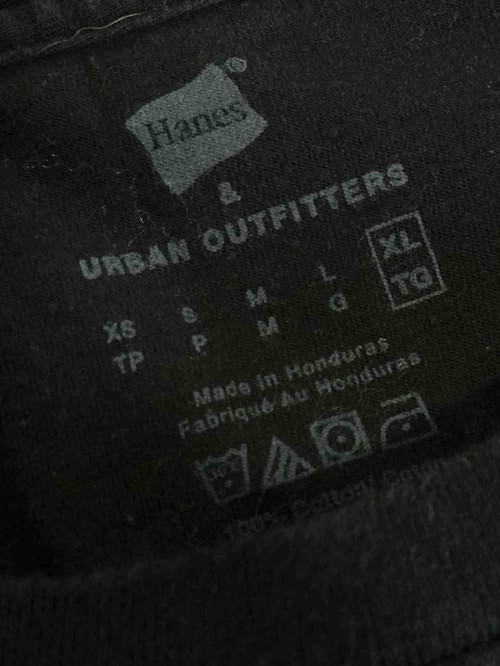 Hanes & Urban Outfitters - Black Long Tee - Sz XL